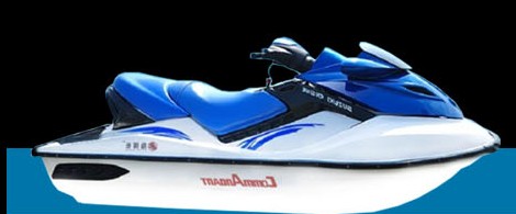 HY-15 1600CC jet ski, blue and white